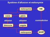 Art parietal, Systeme d'allusion et metonymie